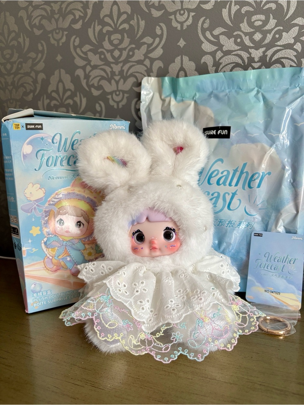Authentic Nommi Weather Forecast Plush Doll Keychain Open Blind Box Collectible